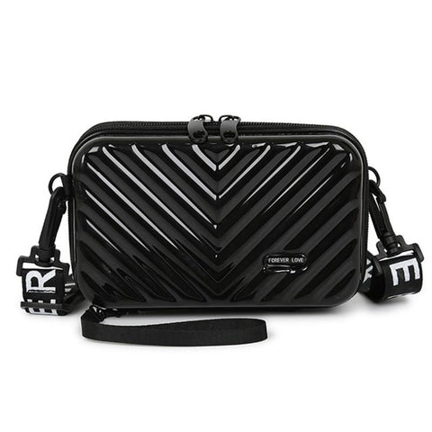 Suitcase Box Shape PVC Women Handbag Shoulder Bag Mini Luggage-BS00168-Veeddydropshipping