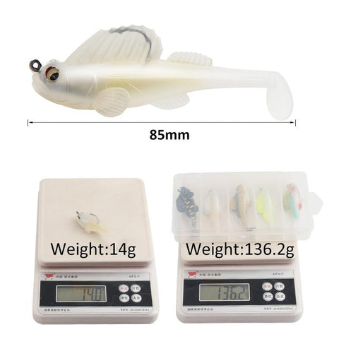 1Pcs Jumping Fish Fishing Lures 14G 8.5Cm Trolling Silicone Bait with Fishing -OS00619-Veeddydropshipping