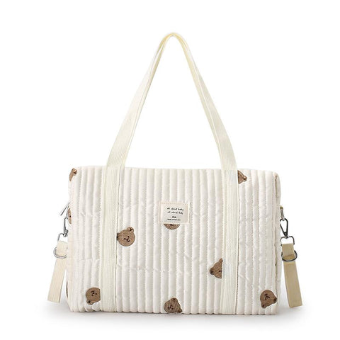 Zipper Embroidery Quilted Baby Diaper Bag Organizer Maternity Bag-TB00198-Veeddydropshipping