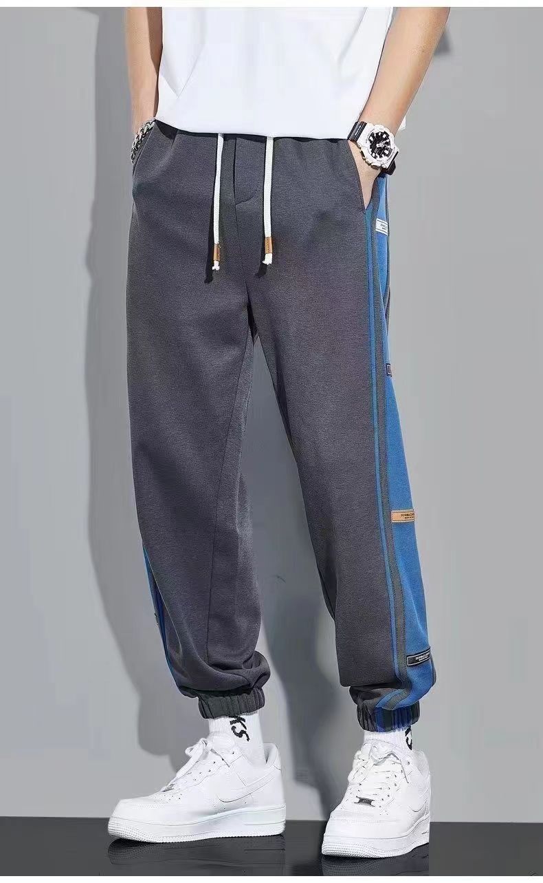 Hop Joggers Men Letter Ribbons Cargo Pants Pockets