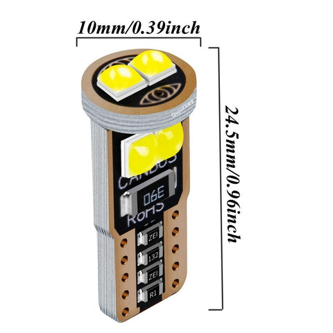 10Pcs T10 W5W WY5W 2825 Super Bright LED Canbus No Error Car Interior-AM00023-Veeddydropshipping