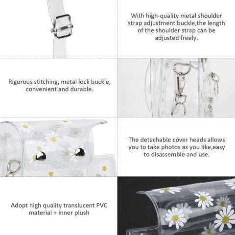 For  Instax Mini 11/9/8 Transparent Camera Case Protective Carry Bag-CE00099-Veeddydropshipping