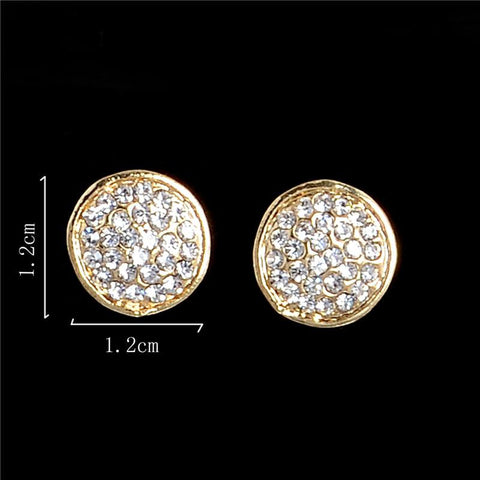 Crystal Jewelry Set  Classic Round Pendant Wedding Jewelry Set -JW00302-Veeddydropshipping