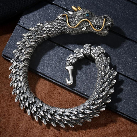 Trendy Personality Domineering Collection-level Smart Dragon Bracelet -JW00260-Veeddydropshipping