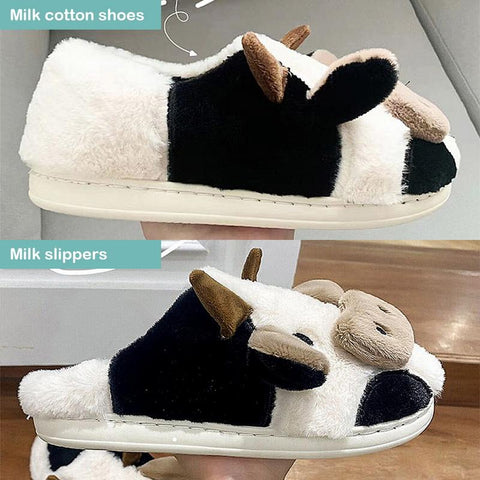 Girls Kawaii Fluffy Winter Warm Slippers Woman Cartoon-BS01245-Veeddydropshipping