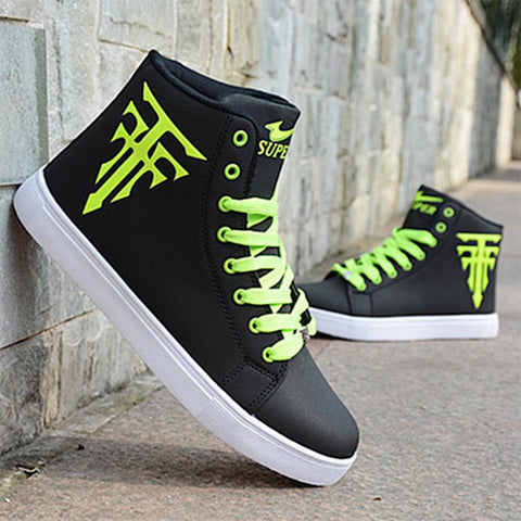 Male Comfortable High Top Shoes Men Autumn Spring-BS01373-Veeddydropshipping