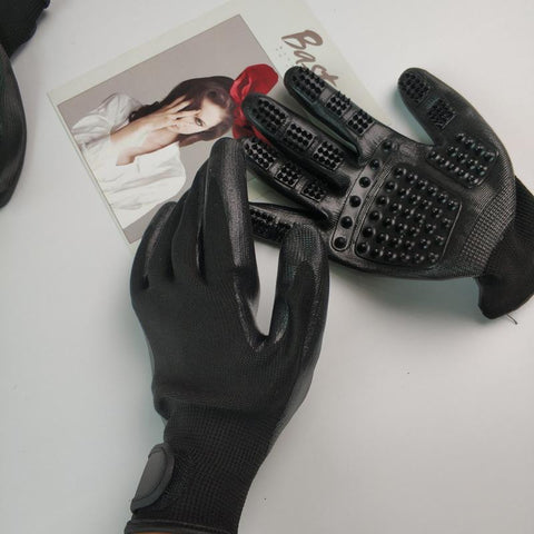 Pet Grooming Gloves Dog Cat Hair Cleaning Brush-HA01402-Veeddydropshipping