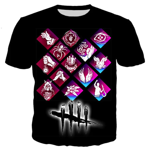 Printed Dead Daylight Oversized T-Shirt  Men Women-MF00109-Veeddydropshipping