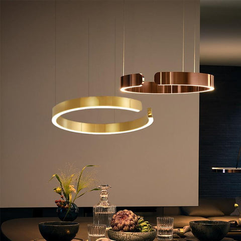 Modern C Ring Led Pendant Lamp Dimmable-TI00317-Veeddydropshipping