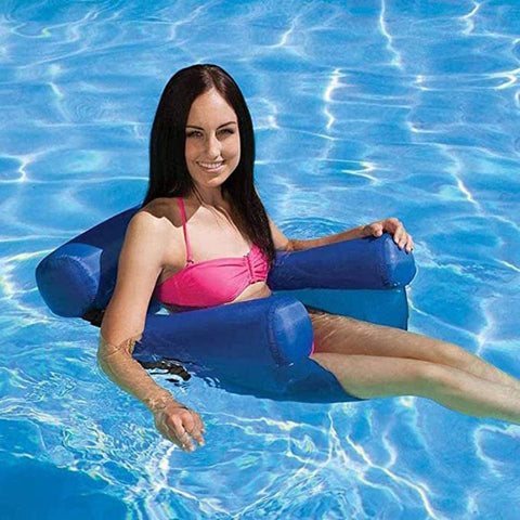 PVC Summer Inflatable Foldable Floating Row Swimming Pool Water Hammock-OS00026-Veeddydropshipping