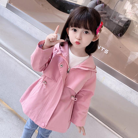 Girls Long Jacket Kids Outerwear Casual Style Coat-Veeddydropshipping