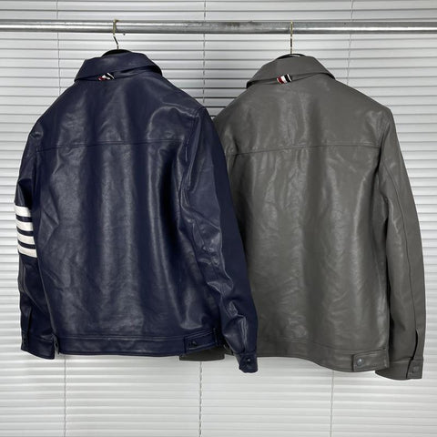 Leather Jacket Men Slim Casual Cardigans Clothing-MF01371-Veeddydropshipping