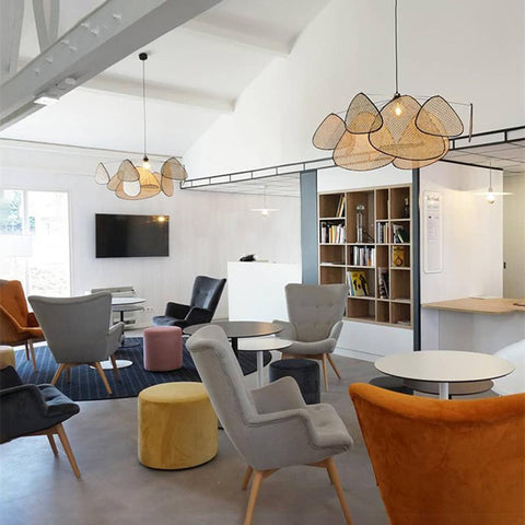 Suspension Screen Cannage Pendant Light-TI00418-Veeddydropshipping