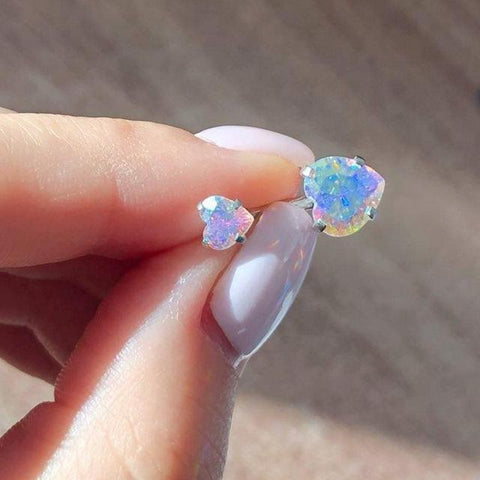 1PC Heart Belly Button Ring Steel Cz Cute Ring Women Body Jewelry-JW01369-Veeddydropshipping