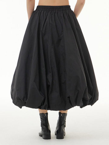 High Elastic Waist Pocket Casual Half-body Skirt-WF00450-Veeddydropshipping