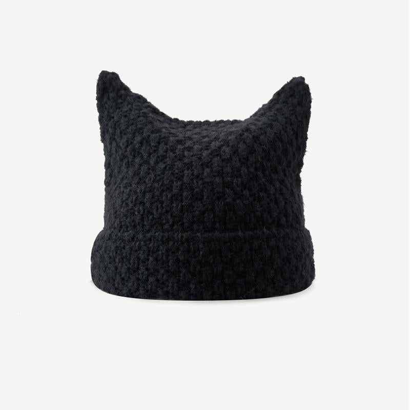 Devil Striped Knitted Wool Cap Autumn and Winter-Veeddydropshipping