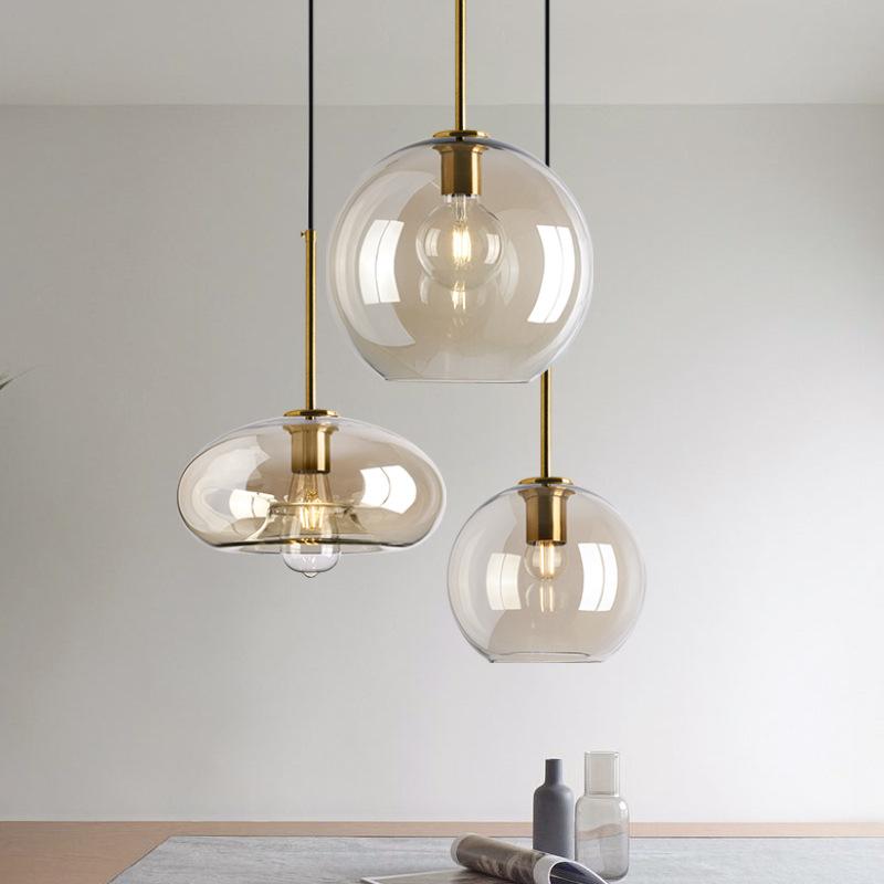 Modern hanging loft Glass Pendant Light-TI00339-Veeddydropshipping