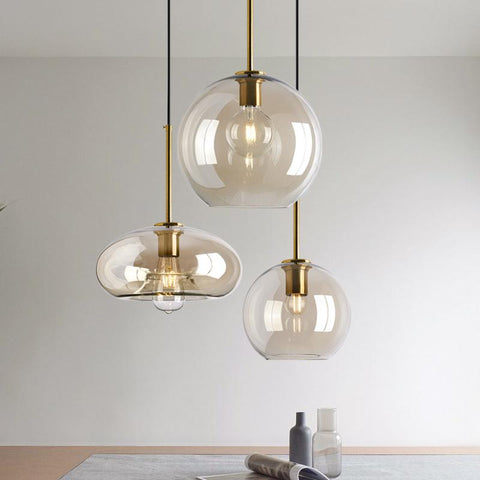 Modern hanging loft Glass Pendant Light-TI00339-Veeddydropshipping