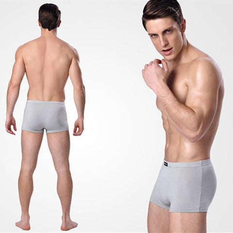 Boxers Bamboo Fiber Homme Boxer Panties Breathable Cozy Male Underpants Soft Man-MF01714-Veeddydropshipping
