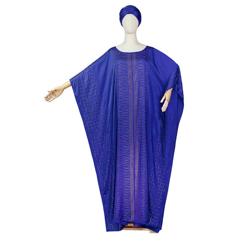 African Silk Dresses For Women-WF01521-Veeddydropshipping
