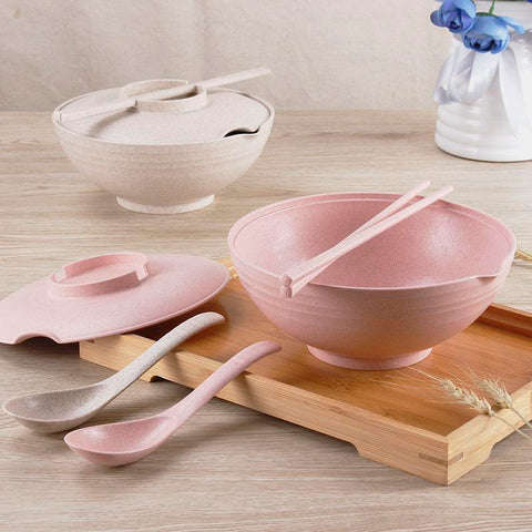 Wheat Straw Bowl instant noodles bowl-HA01328-Veeddydropshipping