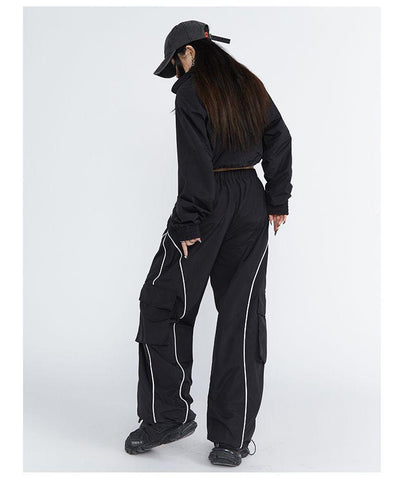 Casual Sweatpants Straight Cargo Pants-WF00548-Veeddydropshipping