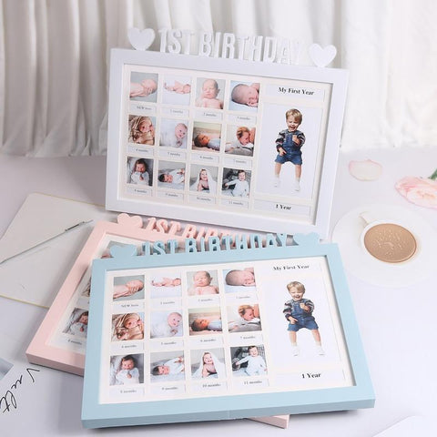 My First Year Baby Memorial Photo Frame School Years Kids Student Baby-TB00829-Veeddydropshipping