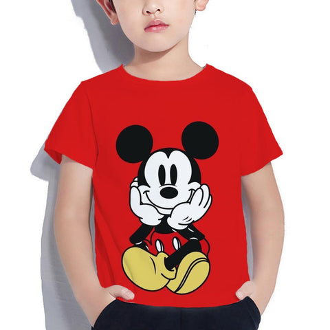 New Summer Minnie Children T-shirt Kawaii Disney T Shirt Mickey-TB01167-Veeddydropshipping