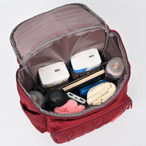 Portable Diaper Bag Large Capacity Embroidered Mother and Baby Bag-TB00232-Veeddydropshipping