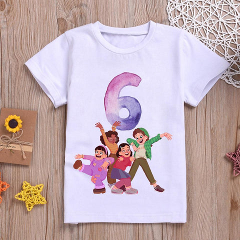 Turning Red Children T Shirt New Number 123456789 Kawaii Pixar Disney-TB00947-Veeddydropshipping