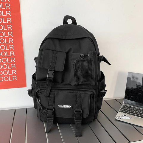 Insert Buckle Designer Bag Teenager Laptop Backpacks Student-BS00290-Veeddydropshipping
