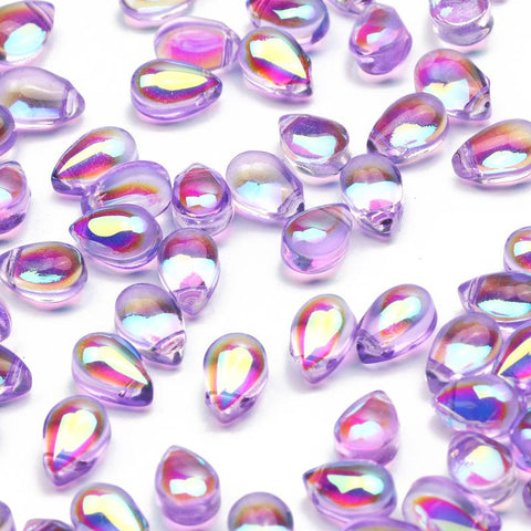 Water Drop Shape Czech Glass Beads Crystal For DIY -JW01530-Veeddydropshipping