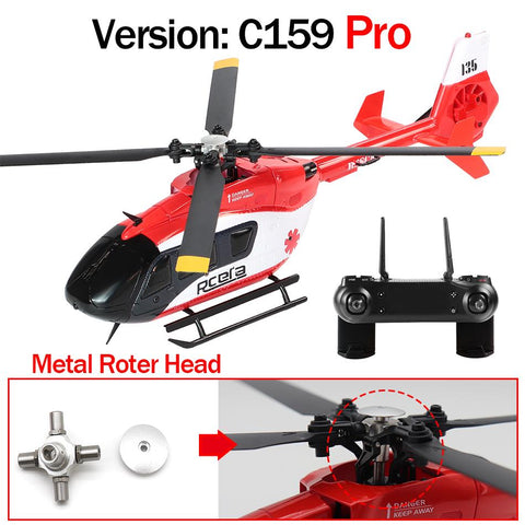 EC-135 Scaled 100 Size 4 Channels Gyro Stabilized RC Helicopter for Adults-TB01417-Veeddydropshipping