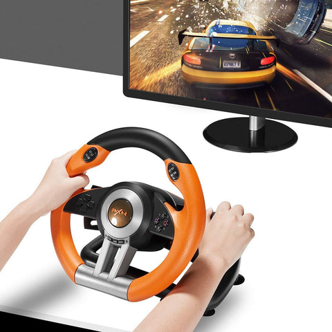 Gaming Steering Wheel Volante PC Racing Wheel 180° Universal PXN V3 Pro with Pedals -CE01330-Veeddydropshipping