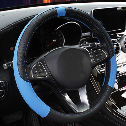 Leather Car steering sleeve Car Accessories Auto Steering-AM01521-Veeddydropshipping
