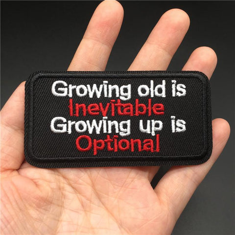 Slogan Embroidery Patch for Clothes-HA00013-Veeddydropshipping