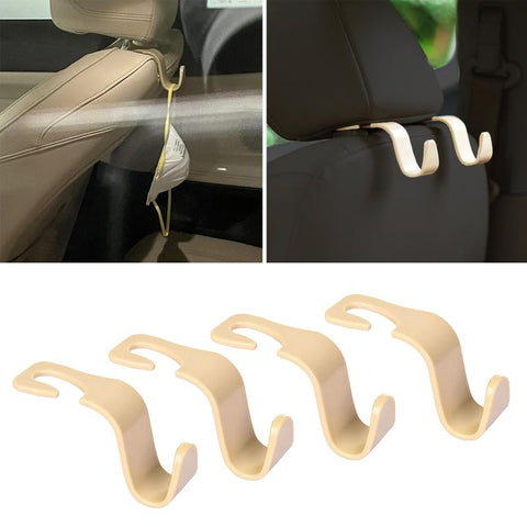 Back Seat Organizer Hanger Storage Hook Beige for Handbag-AM01335-Veeddydropshipping