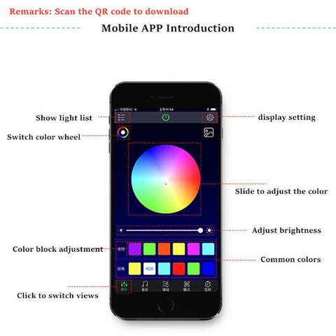 Universal 10 in 1 RGB LED 8M Car Interior Ambient Decor Fiber Optical-AM00035-Veeddydropshipping