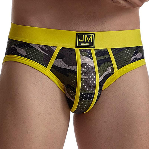 Print Briefs Sexy Low Waist Mesh Underwear-MF01514-Veeddydropshipping