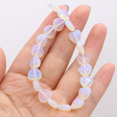 Natural Stone Heart shape Loose Beads Crystal for Jewelry Making DIY -JW01491-Veeddydropshipping