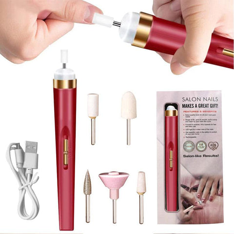 Electric Nail Drill Sander Nail Manicure  Light Art Pen Tools -BH01028-Veeddydropshipping