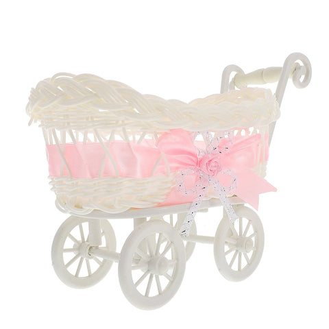 Imitation Rattan Woven Plush Dolls Trolley Candy Baskets Shopping Cart Kids-TB00396-Veeddydropshipping