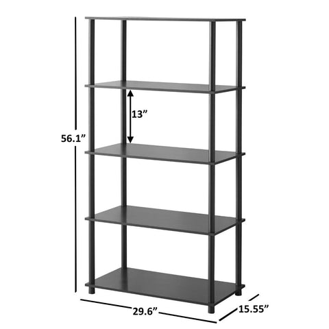 5-Shelf Storage Bookcase Storage Shelf Bookshelf-HA01558-Veeddydropshipping
