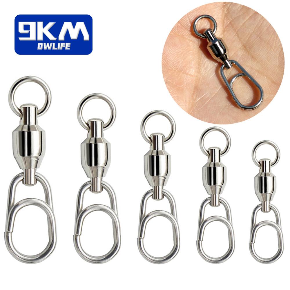 Fishing Connector Rolling Swivel Snap Stainless Steel Fishing Swivels Ball Bearing-OS00321-Veeddydropshipping