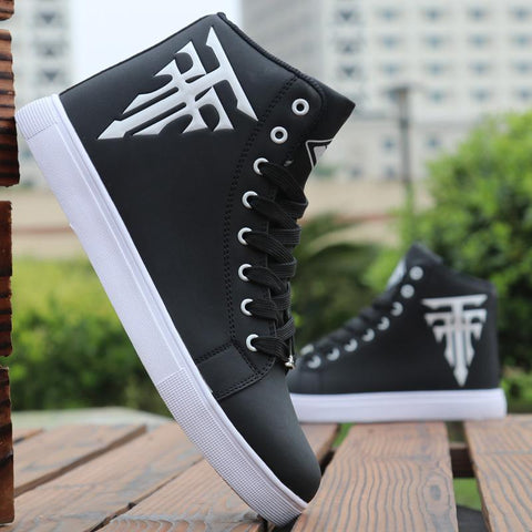 Male Comfortable High Top Shoes Men Autumn Spring-BS01373-Veeddydropshipping