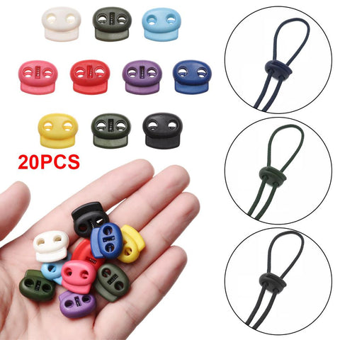 Multi-colors Hole Plastic Stopper Cord Lock-HA00074-Veeddydropshipping