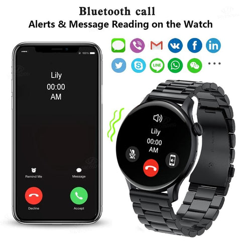 Smart Watch Men Display Custom Dial Bluetooth Calling -JW00774-Veeddydropshipping
