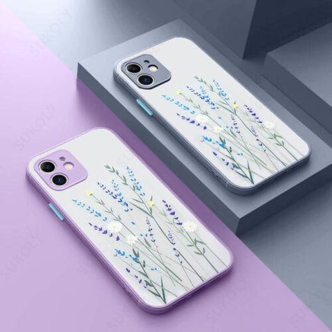 Flower Hybrid ShockProof Case For iPhone 14 13 12 Pro Max 11 XS XR 7 8 X Cover-PA00143-Veeddydropshipping