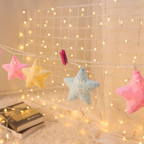 LED String Fairy Lights Garland Patio Crack Star Lamp Chain Christmas-TI00925-Veeddydropshipping