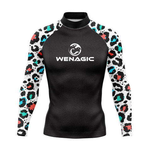 New Men Rash Guard Long Sleeves Surf Diving Swimwear Quick Dry Sunscreen Beach -OS00229-Veeddydropshipping